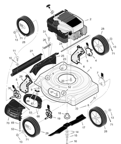 Part Location Diagram of F-000454L Murray Instruction Book